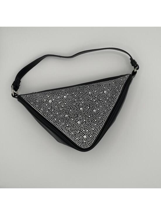 Handbags - Wild Fable Rhinestone Triangle Shoulder Bag Black Purse Y2K Retro Rocker